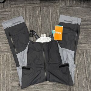 Men's Blackfish Aspire Rainwear Waterproof Bibs (Black) - Size M
